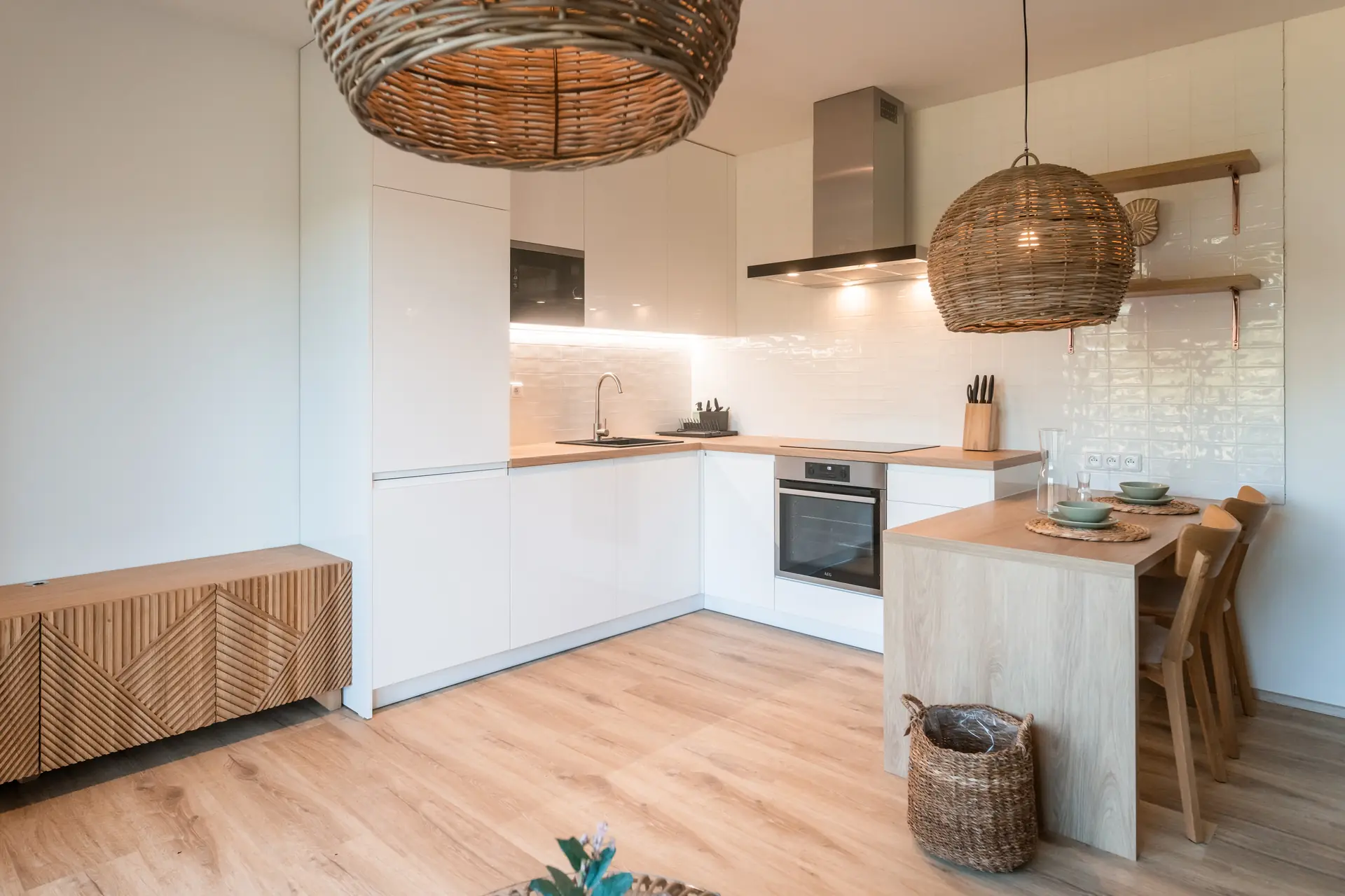 Dining nook by the kitchen