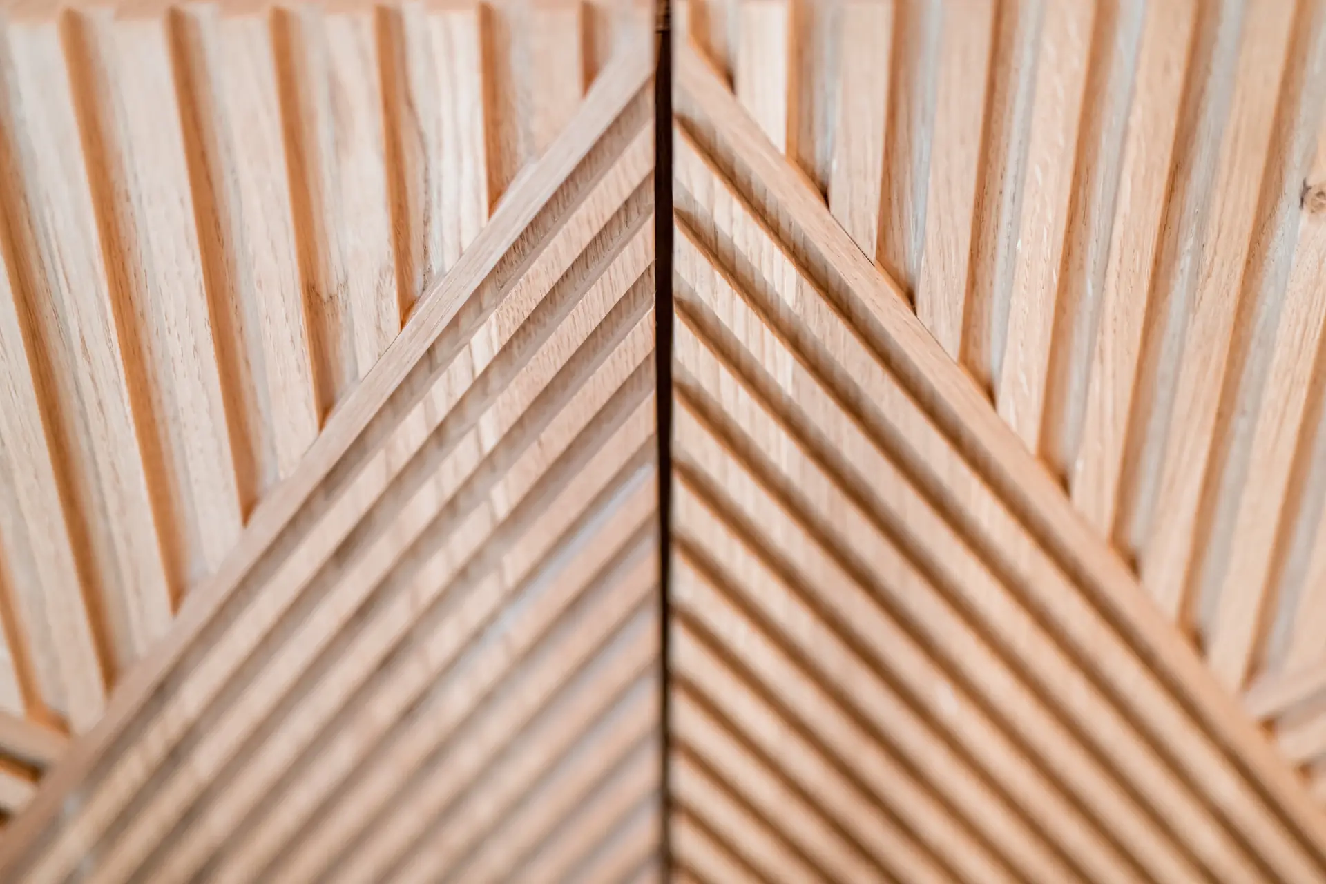 Bedside table with a lamp, detail by the bed