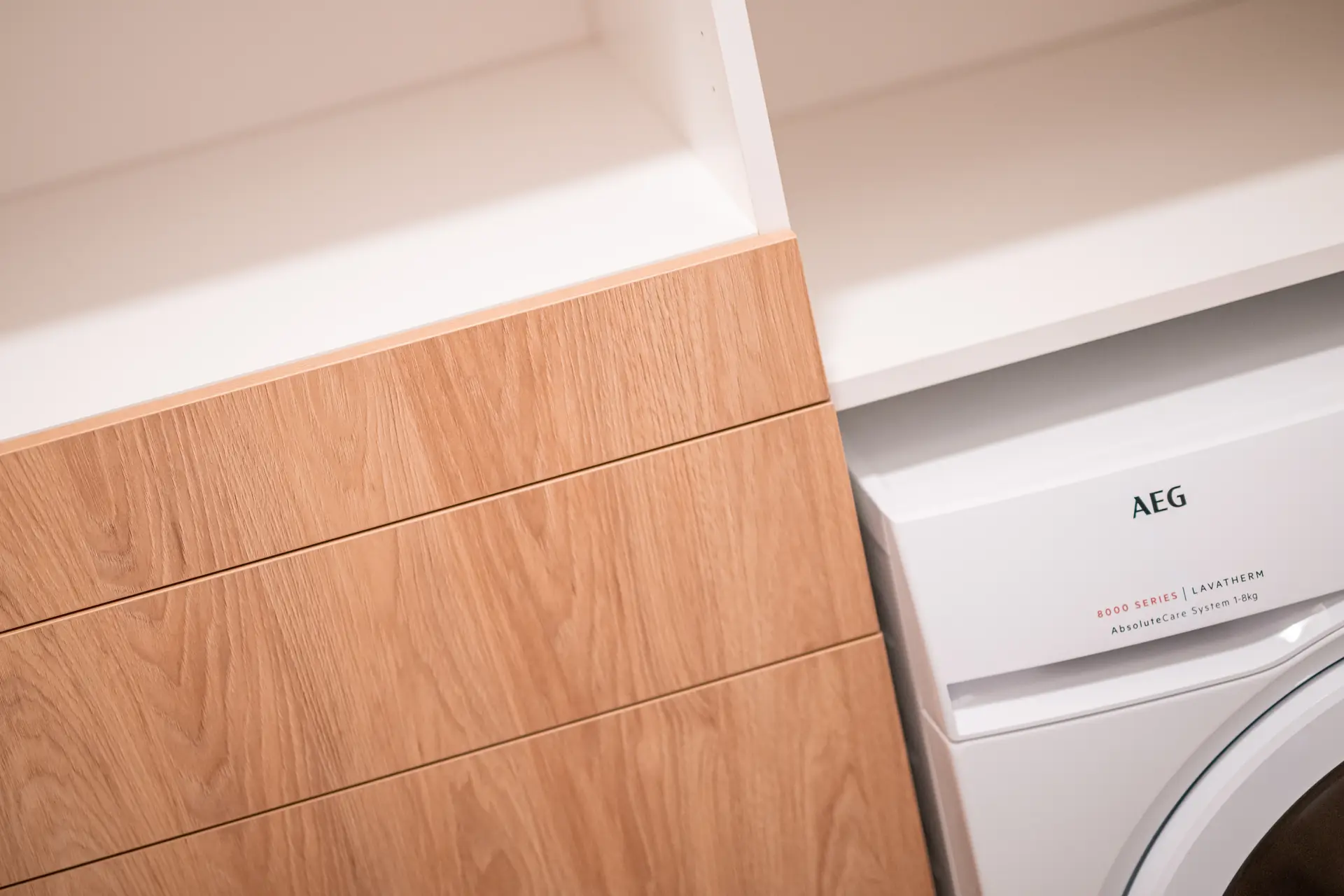 Integrated appliances and storage wall
