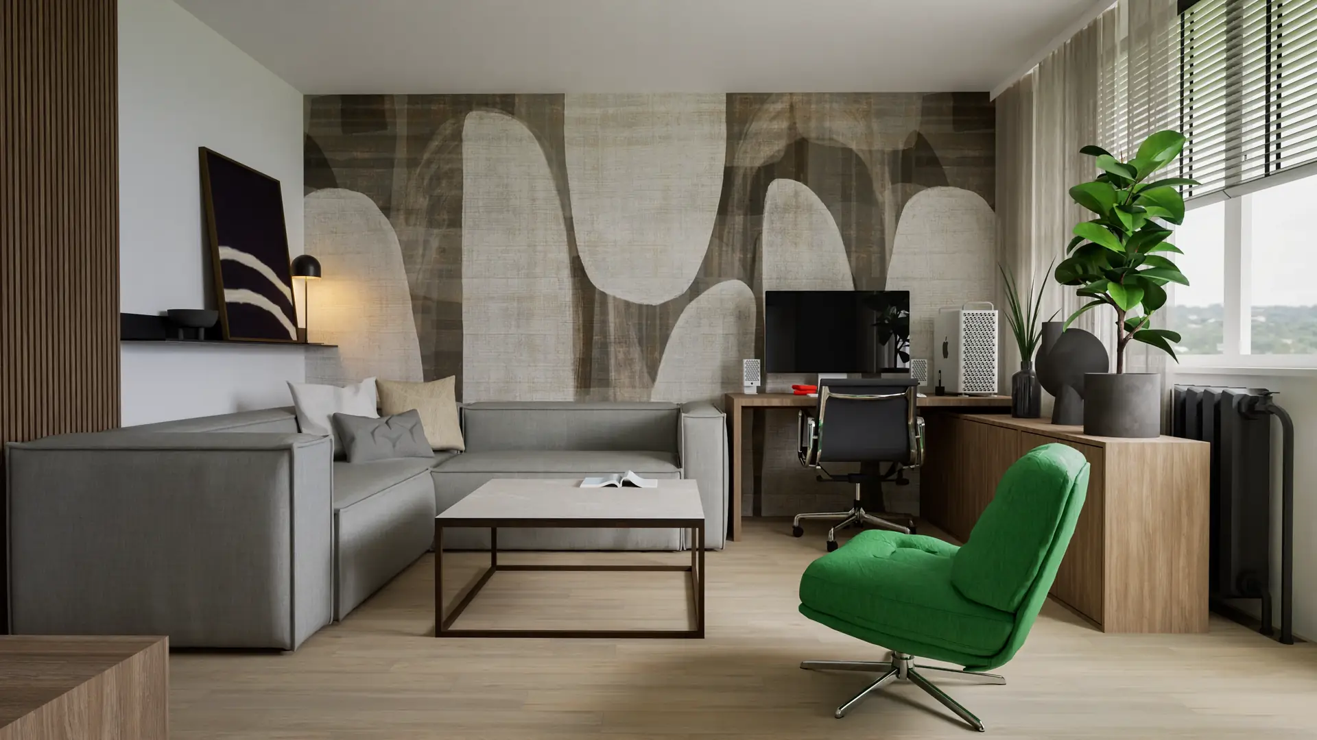 Open layout of the living area