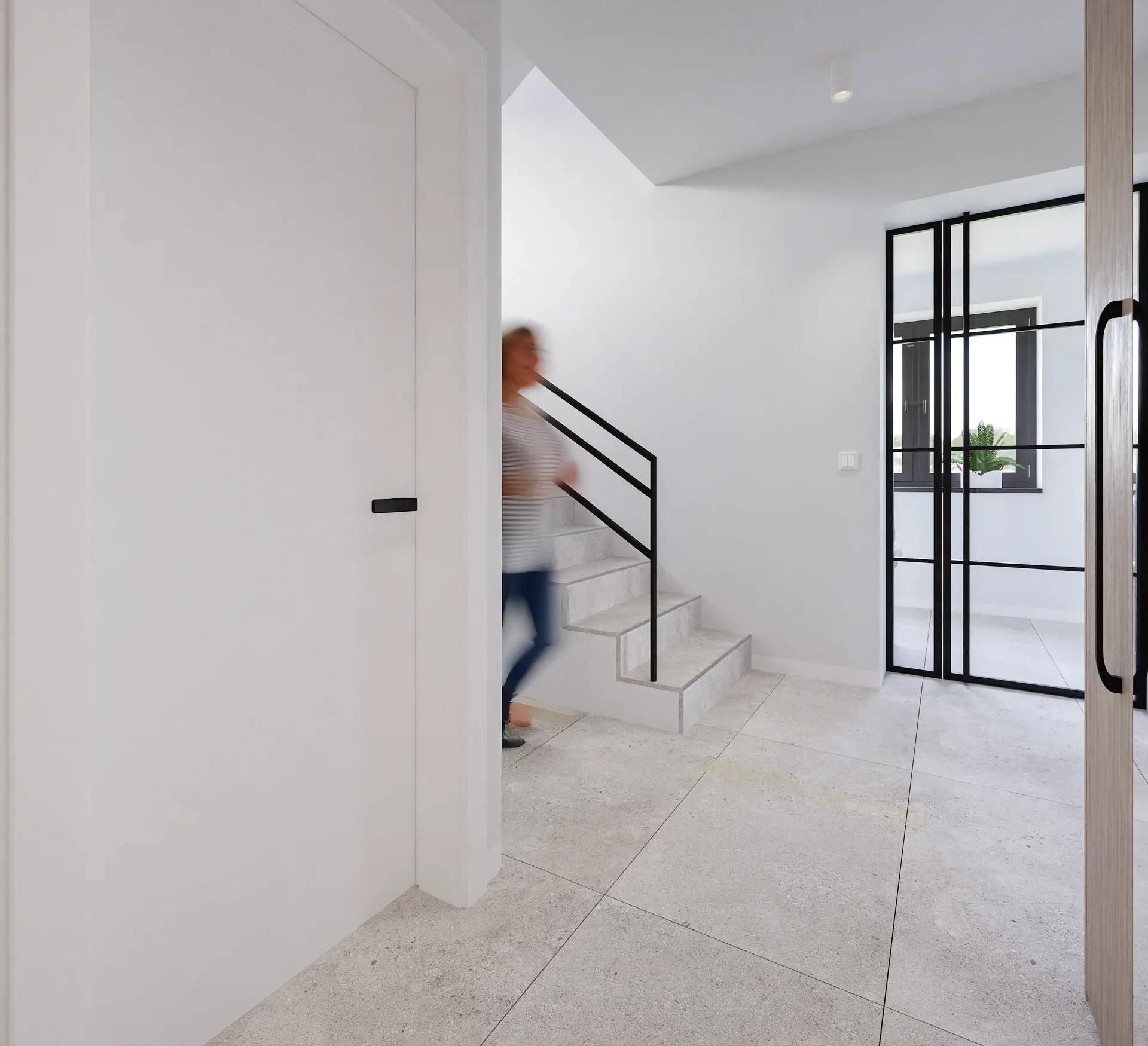 Separate WC with tiling