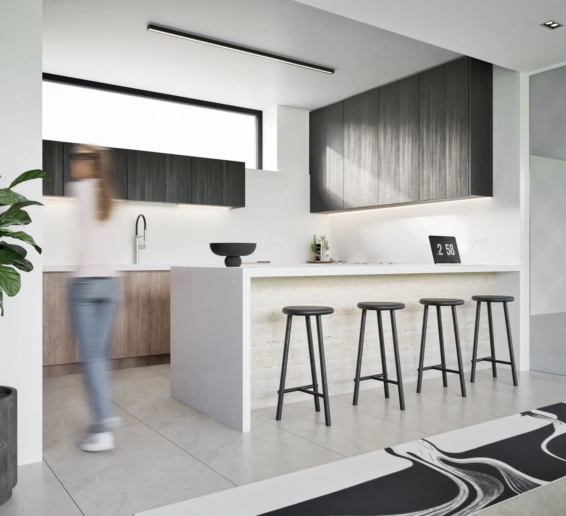 Overall view of the kitchen